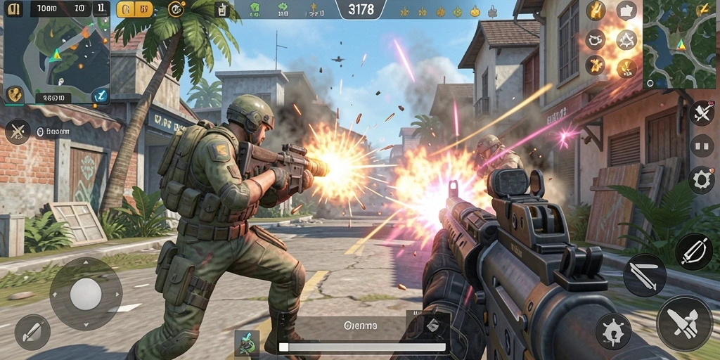 Tampilan menegangkan gameplay TPS di 3178.