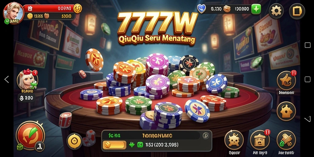 Screenshot gameplay QiuQiu yang menarik dan seru.