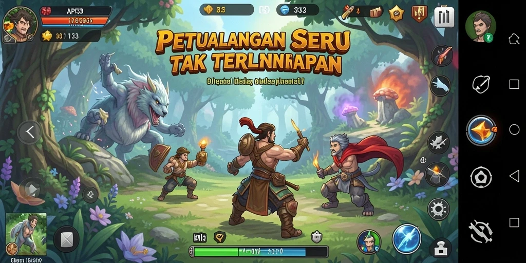 Gameplay seru dalam petualangan di API33.