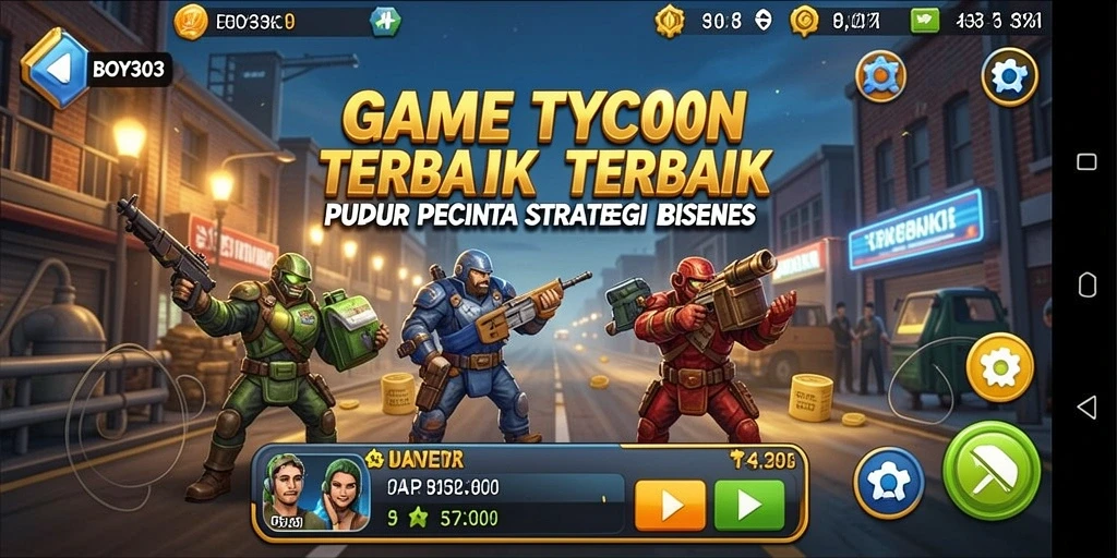 Tampilan gameplay Tycoon yang menarik dan interaktif.