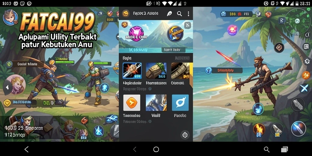 Tampilan screenshot utama FATCAI99 yang menunjukkan beragam fitur Utility.