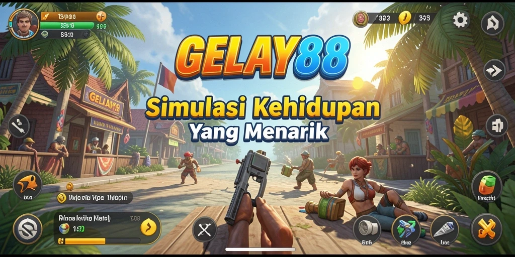 Tampilan gameplay menarik dari GELAY88 yang menunjukkan interaksi karakter.