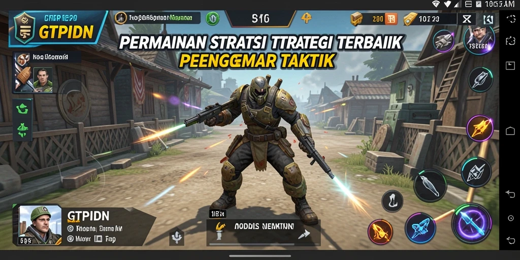 Tampilan gameplay strategis yang menegangkan dalam GTPIDN.
