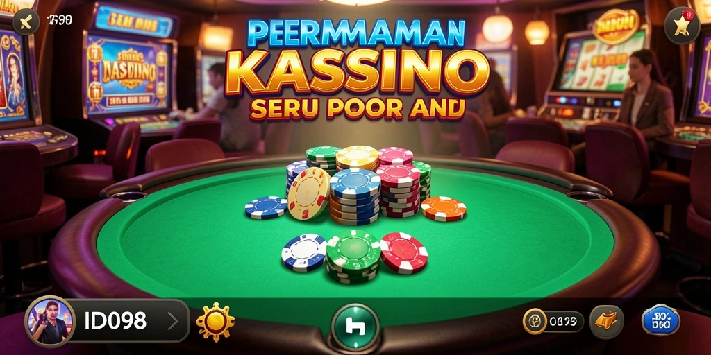 Screenshot utama ID098 menampilkan gameplay kasino yang penuh aksi.