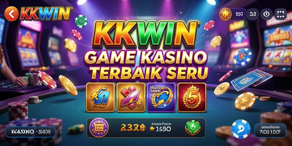 Tampilan gameplay seru di KKWIN dengan berbagai pilihan permainan Kasino.