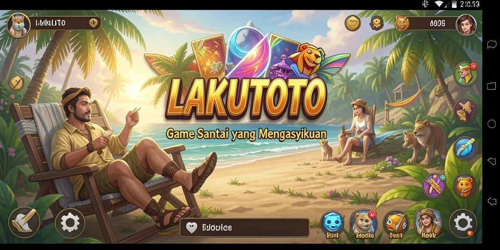 Tampilan gameplay <strong>LAKUTOTO</strong> yang penuh warna dan mengasyikkan.