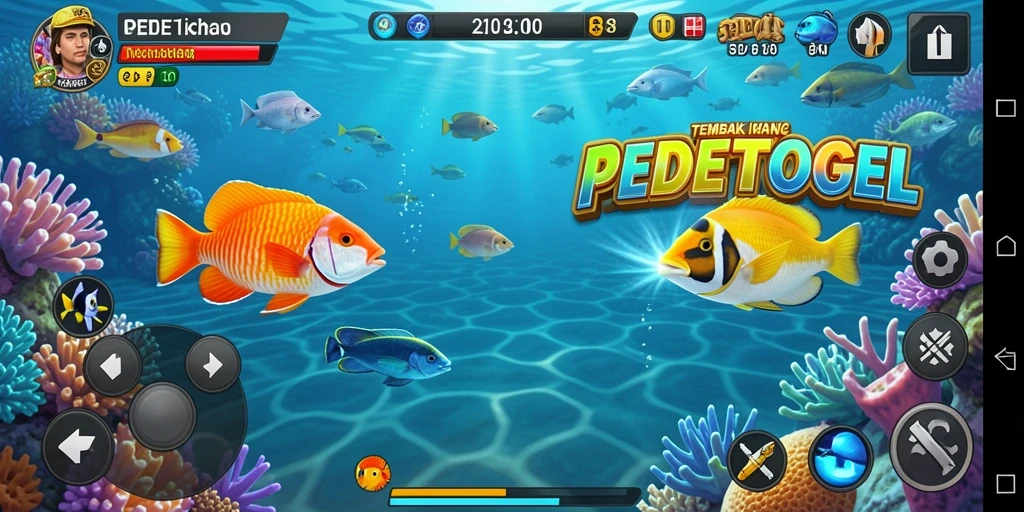 Tampilan seru gameplay Tembak Ikan dari PEDETOGEL.