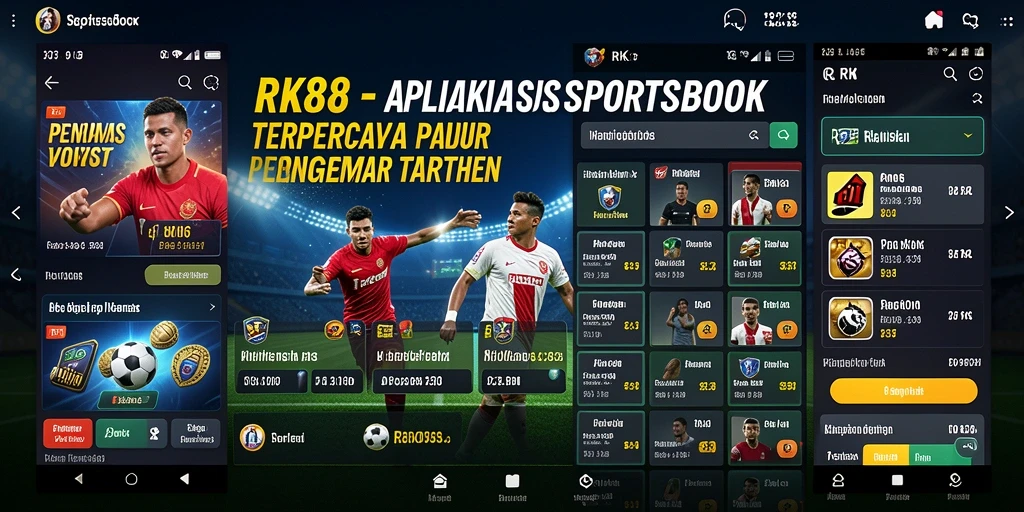 Tampilan gameplay aplikasi Sportsbook RK88 saat memasang taruhan langsung.