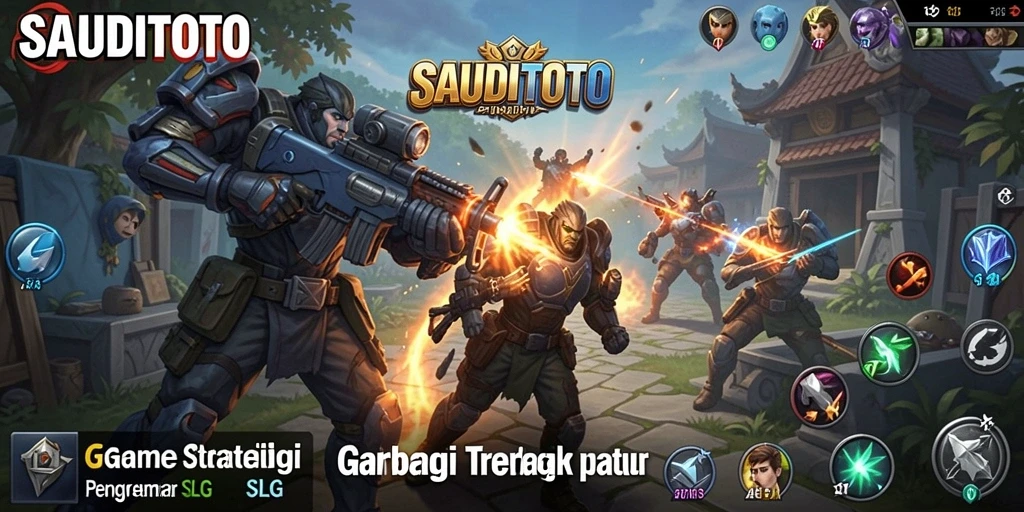 Screenshot gameplay SAUDITOTO yang menampilkan pertempuran strategi yang mendebarkan.