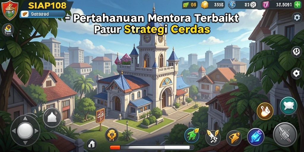 Tangkapan layar utama SIAP108 menunjukkan momen seru pertahanan menara.