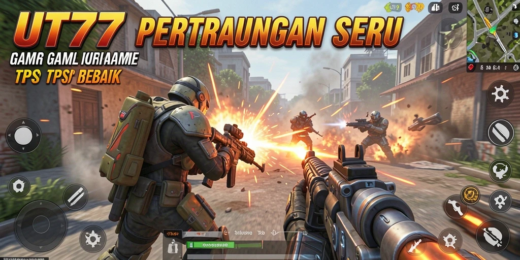 Tampilan menakjubkan dari gameplay seru UT77 yang penuh aksi.