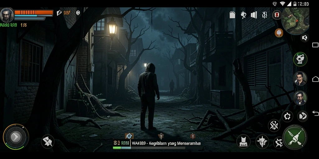 Screenshot gameplay menampilkan suasana mencekam di <strong>WAK89</strong>.